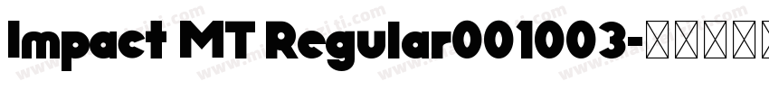 Impact MT Regular001003字体转换